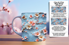 SOPHISTICATED 11oz Mug Wrap PNG , 3D Flower Product Image 1