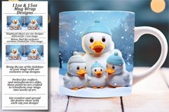 Adorable 3D Winter Wildlife: Holiday Mug Sublimations Product Image 1