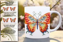 Garden Fantasy Butterfly Mug Wrap Product Image 1