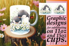 Sweet Tweets Watercolor Mug Wrap Product Image 1