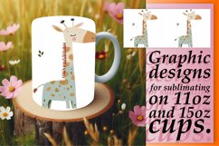 Sweet Boho Animals in Bloom Mugs Product Image 1