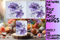 Lily Breeze: Sublimation Art Mug Wrap 11oz 15oz Product Image 1