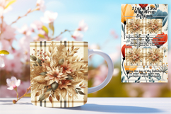 Gorgeous 11oz Mug Wrap Png Artwork , Autumn Flower Product Image 1