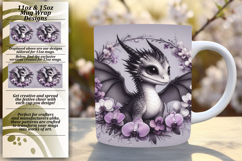 PLAYFUL PNG for 15oz Mug Wrap , Dragon Product Image 1