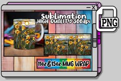 Alluring Stained Glass Mug Wrap Masterpieces 11oz/15oz Product Image 1