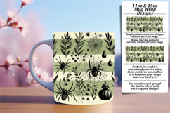 Radiant 15oz Mug Wrap Png Template , Halloween Product Image 1