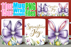 Uplifting spirits sublimation print wrap, Easter Bow Product Image 1