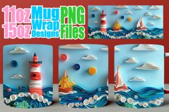 Oceanic Wonderland 3D Mug Wrap - Summer Paradise Product Image 1
