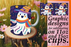 15x Ghostly Mug Wrap Bundle, Halloween 11oz &amp; 15oz, Autumn Product Image 8
