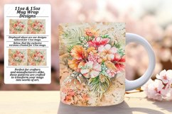 Mug Wrap Design 11oz/15oz Bright Floral Pattern Product Image 1