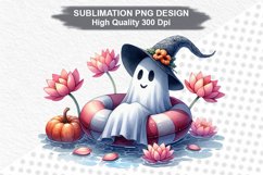 Halloween Ghost - Halloween clipart Sublimation PNG Design Product Image 1