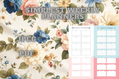 best simplest weekly planner freebie 42,free Weekly planners Product Image 3