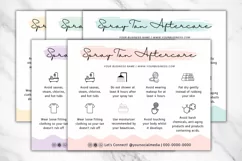 Spray Tan Pre Care & Aftercare Card Template - 5 Colors Product Image 4