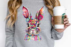 Cute Easter Bunny Clipart, Happy Easter Sublimation PNG Product Image 4