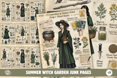 Summer Witch Garden Junk Pages Product Image 1