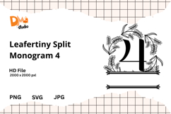 Leafertiny Split Monogram Product Image 1