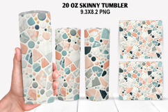 Flower Skinny Tumbler 20oz Wrap Design, Animal Tumbler Wrap Product Image 1