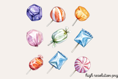 Birthday Watercolor Clipart PNG Product Image 1