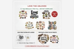 Love The Unloved Quotes Clipart Bundle | Unloved Animals PNG Product Image 6