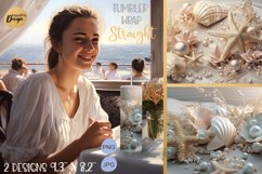 20 oz Skinny Tumbler sublimation designs | Sea Pearls Product Image 1
