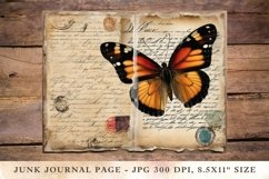 Printable Junk Journal Pages butterfly 35 Product Image 1