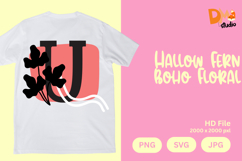 Hallow Fern Boho Floral Monogram Product Image 1