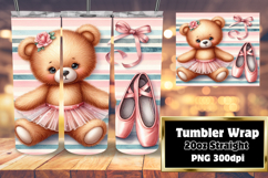 FASHIONABLE PNG for 20oz Tumbler , Teddy Bear Product Image 1