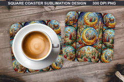 Christian Coaster Sublimation, Christian Coaster PNG Design Product Image 1