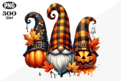 Halloween Gnomes Sublimation - Clipart PNG Design Product Image 1