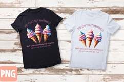 Funny ice cream quote PNG for sublimation and T-shirt design Product Image 1
