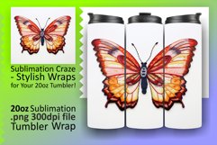 Butterfly Harmony Embroidered Tumbler Wrap Product Image 1