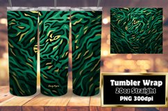 20oz 3D Tumbler Glitter Leopard Print Wrap Product Image 1