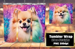 Sublimation Joy: Splashy Dog Tumblers Product Image 1