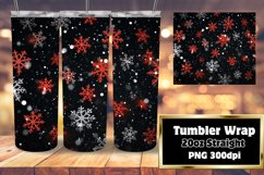 Snowflakes Winter Harmony Tumbler Wrap 20oz Product Image 1