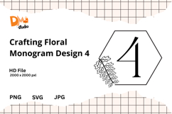Crafting Floral Monogram Design Product Image 1