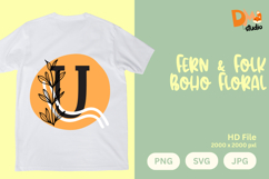 Fern &amp; Folk Boho Floral Monogram Product Image 1