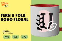 Fern &amp; Folk Boho Floral Monogram Product Image 1