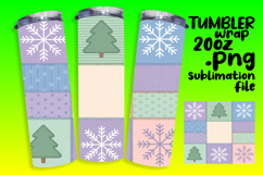 VIBRANT 20oz Tumbler Wrap PNG , Christmas Product Image 1