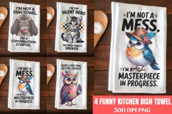 Funny Kitchen Towel Sublimation PNG Product Image 1
