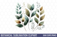 Botanical Sublimation Clipart Product Image 1
