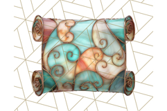Stained Glass Sea Creatures PNG Clipart, Ocean Fantasy Product Image 3