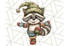 Christmas Animal Clipart, Festive Animals in Holiday Outfits Product Image 3