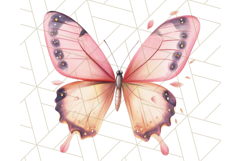 Pastel Pink Fairy Garden Clipart, Enchanted Cottagecore Png Product Image 3