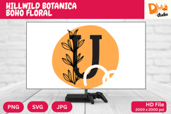 Hillwild Botanica Boho Floral Monogram Product Image 1