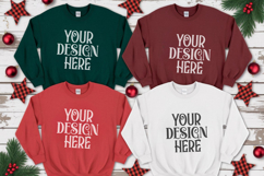 Christmas Family Matching Group Flat Lay T-Shirt Mockups Product Image 1