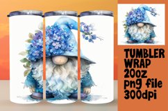 Spring Gnome Watercolor Tumbler Designs Product Image 1
