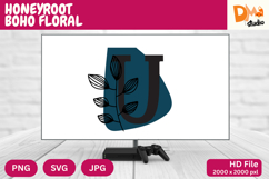 Honeyroot Boho Floral Monogram Product Image 1