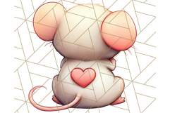Cute Back View Sitting Animal Clipart PNG From Behind Product Image 3