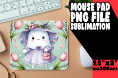 Joyful Mouse Mat Designs for Kids, Cute Ghost Product Image 1