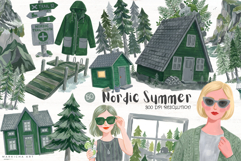 Nordic Summer Escape Clipart Product Image 1